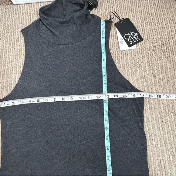 NWT Chaser Turtle Neck Tank Maxi Dress With Side Slits - Picture 14 of 15